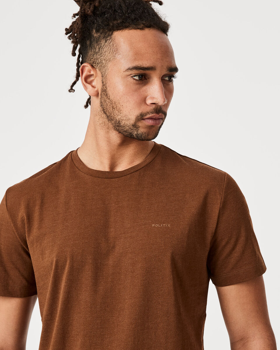 Cortee T-Shirt, Brown Marle, hi-res
